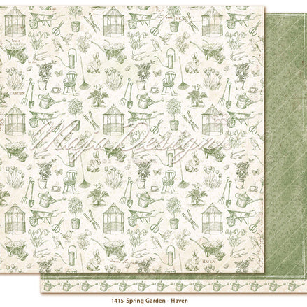 Foglio carta "Spring Garden -  Haven" - 1415 - MAJA DESIGN