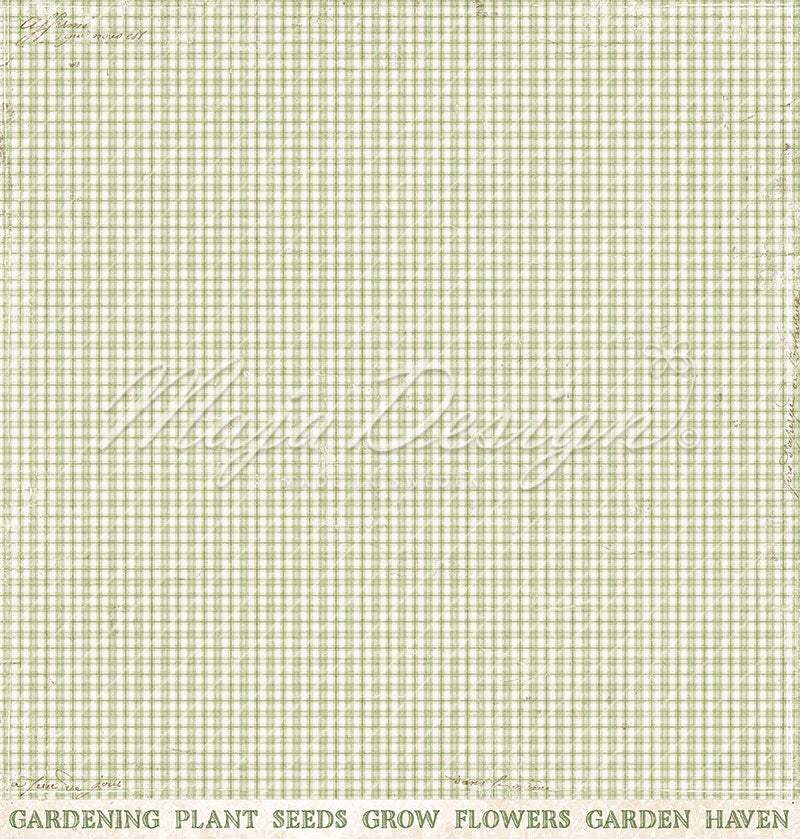 Foglio carta "Spring Garden - Greenery" - 1416 - MAJA DESIGN