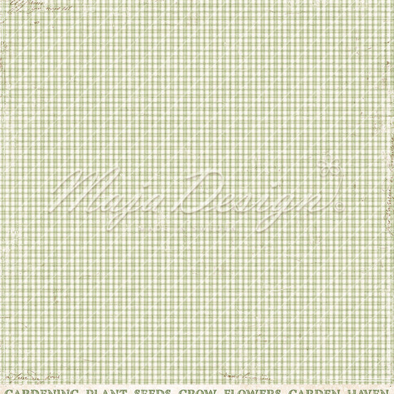 Paper sheet "Spring Garden - Greenery" - 1416 - MAJA DESIGN
