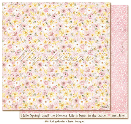 Sheet of paper "Spring Garden - Easter bouquet" - 1418 - MAJA DESIGN