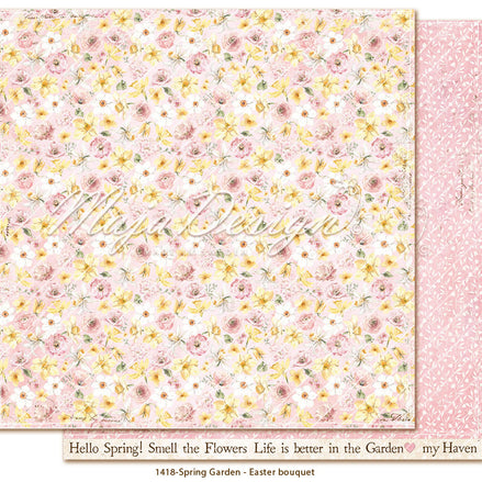 Sheet of paper "Spring Garden - Easter bouquet" - 1418 - MAJA DESIGN