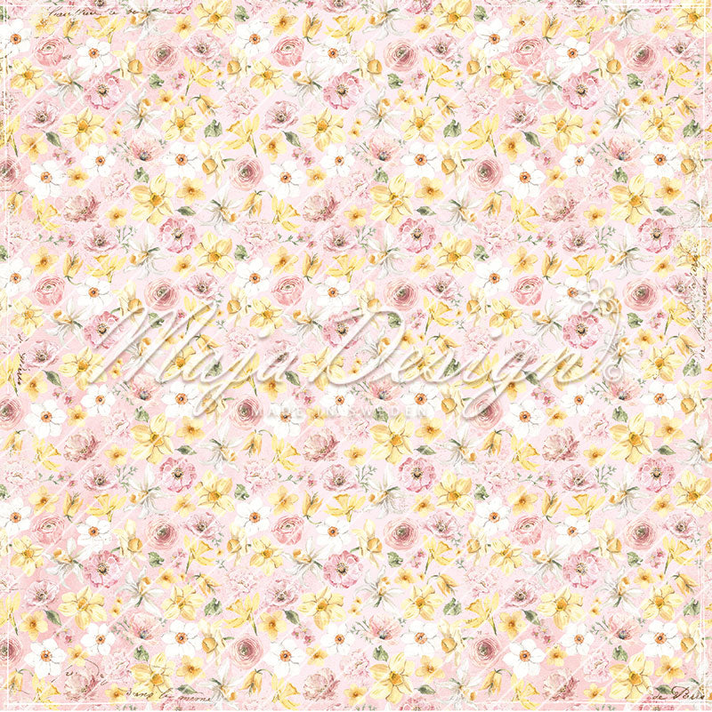Foglio carta "Spring Garden - Easter bouquet" - 1418 - MAJA DESIGN