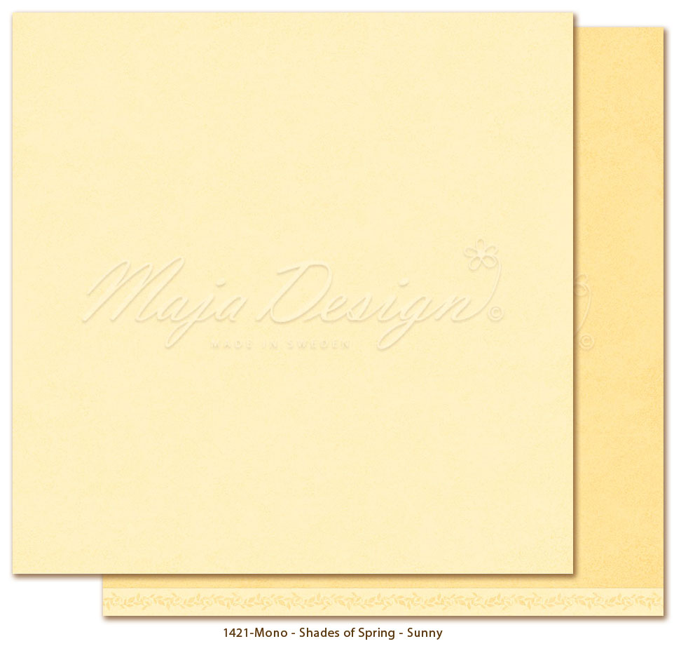 Foglio carta "Monochromes - Shades of Spring Sunny" - 1421 - MAJA DESIGN