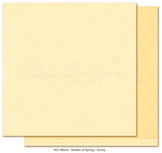 Foglio carta "Monochromes - Shades of Spring Sunny" - 1421 - MAJA DESIGN