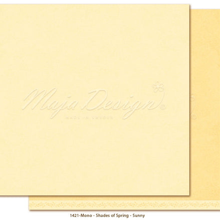 Paper sheet "Monochromes - Shades of Spring Sunny" - 1421 - MAJA DESIGN