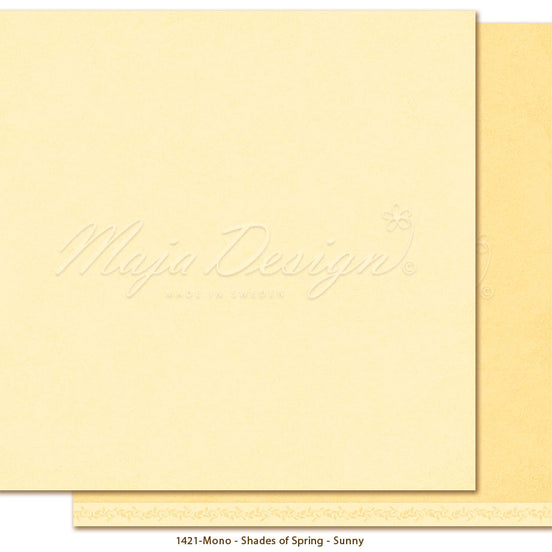 Foglio carta "Monochromes - Shades of Spring Sunny" - 1421 - MAJA DESIGN