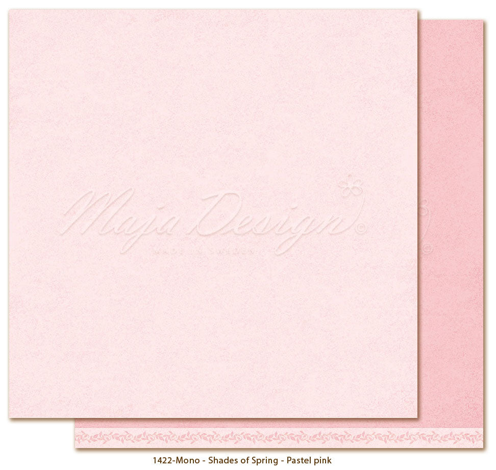 Foglio carta "Monochromes - Shades of Spring Pastel pink" - 1422 - MAJA DESIGN