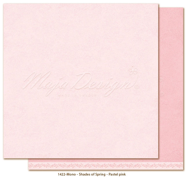 Foglio carta "Monochromes - Shades of Spring Pastel pink" - 1422 - MAJA DESIGN