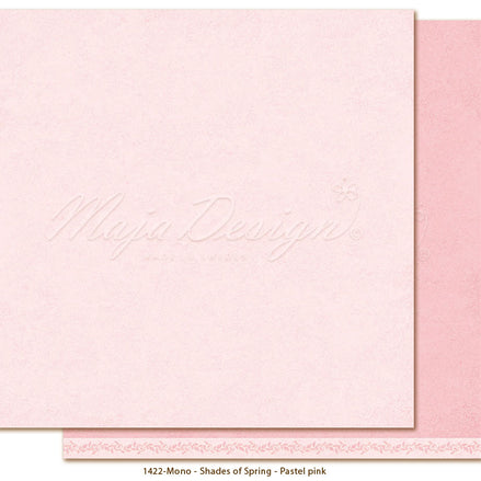 Sheet of paper "Monochromes - Shades of Spring Pastel pink" - 1422 - MAJA DESIGN