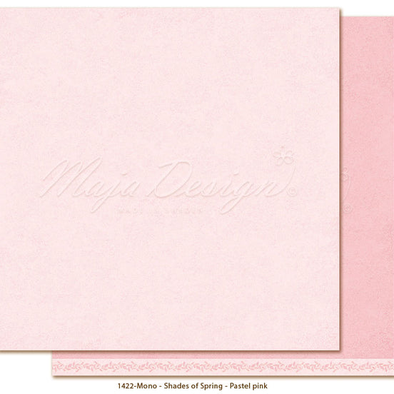 Foglio carta "Monochromes - Shades of Spring Pastel pink" - 1422 - MAJA DESIGN