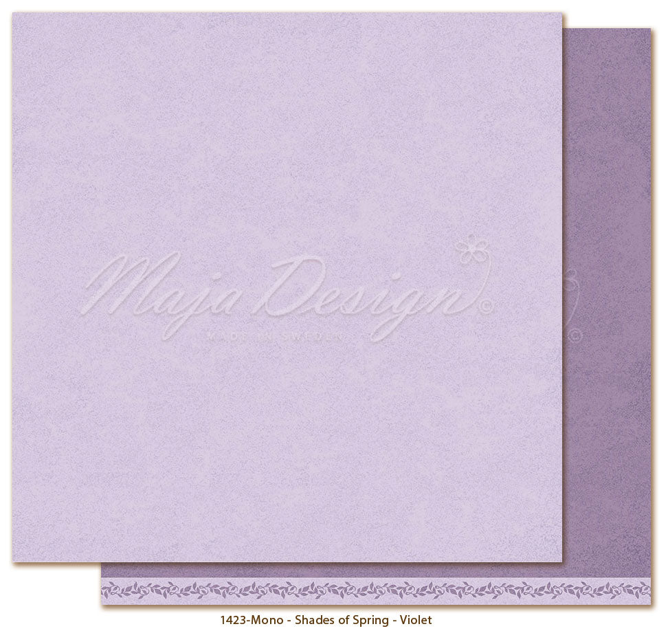 Foglio carta "Monochromes - Shades of Spring Violet" - 1423 - MAJA DESIGN