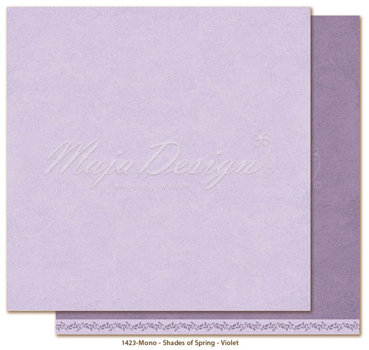 Foglio carta "Monochromes - Shades of Spring Violet" - 1423 - MAJA DESIGN