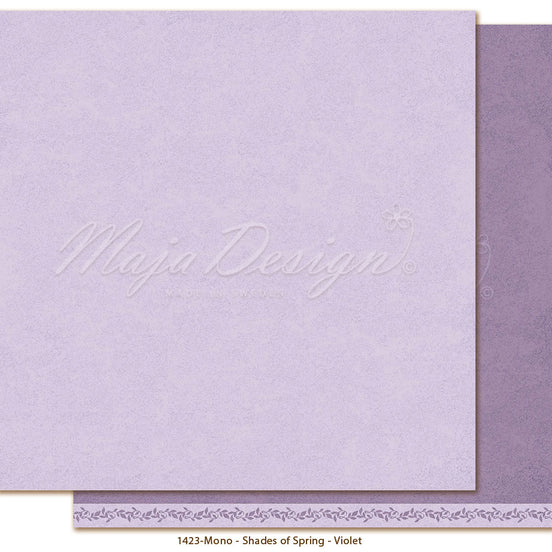 Sheet of paper "Monochromes - Shades of Spring Violet" - 1423 - MAJA DESIGN