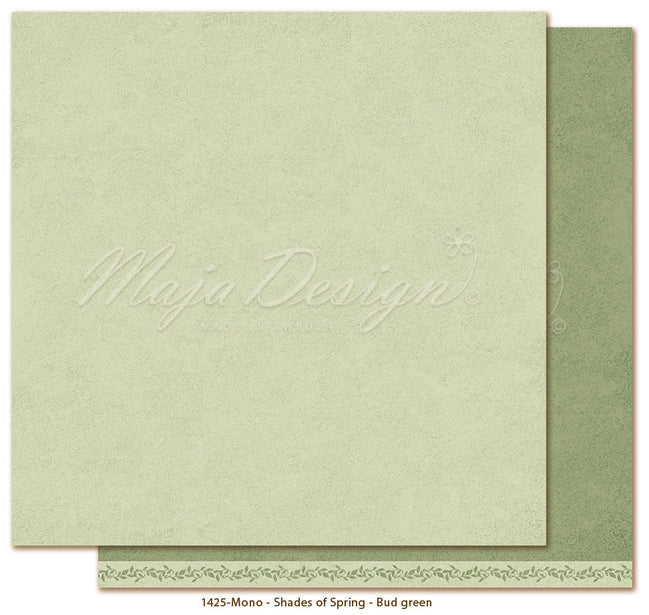 Foglio carta "Monochromes - Shades of Spring Bud green" - 1425 - MAJA DESIGN