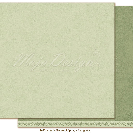 Sheet of paper "Monochromes - Shades of Spring Bud green" - 1425 - MAJA DESIGN