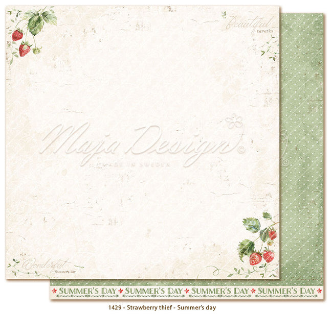 Foglio carta " Strawberry thief - Summer's day" - 1429 - MAJA DESIGN