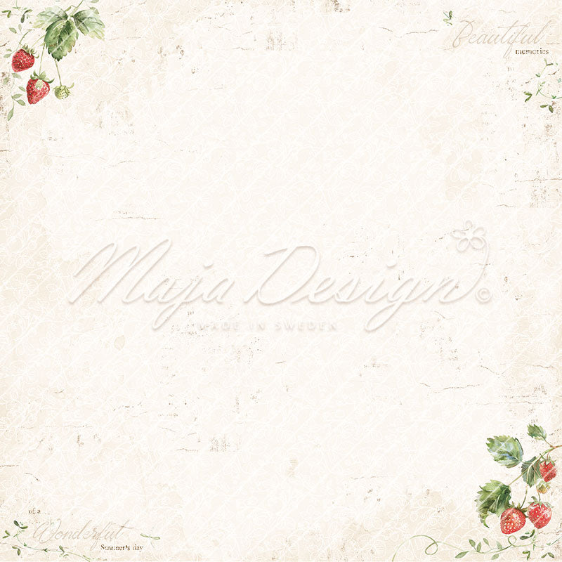 Strawberry Thief - Summer's Day Paper Sheet - 1429 - MAJA DESIGN