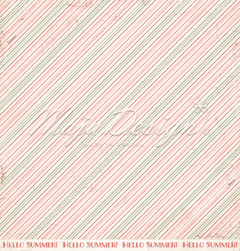 Foglio carta " Strawberry thief - Sweet" - 1431 - MAJA DESIGN