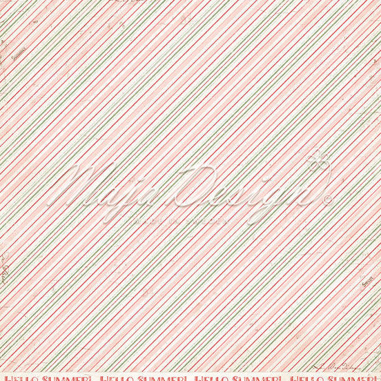 Foglio carta " Strawberry thief - Sweet" - 1431 - MAJA DESIGN