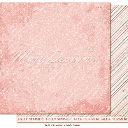 Strawberry Thief - Sweet Paper Sheet - 1431 - MAJA DESIGN