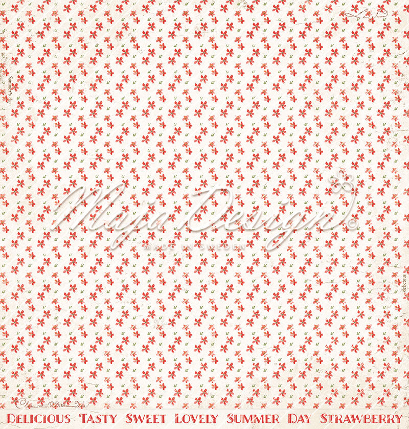 Foglio carta " Strawberry thief - Delicious" - 1433 - MAJA DESIGN