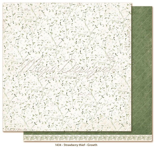 Foglio carta " Strawberry thief - Growth" - 1434 - MAJA DESIGN