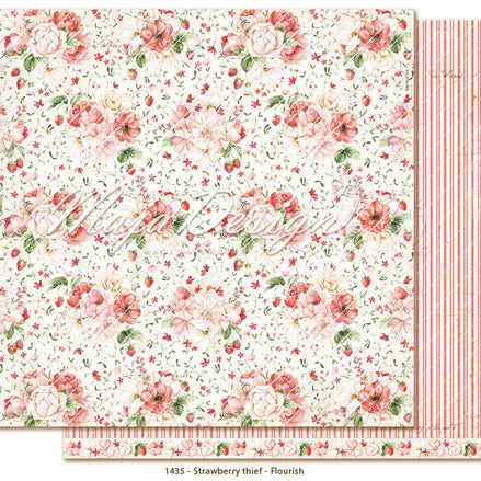 Foglio carta " Strawberry thief - Flourish" - 1435 - MAJA DESIGN