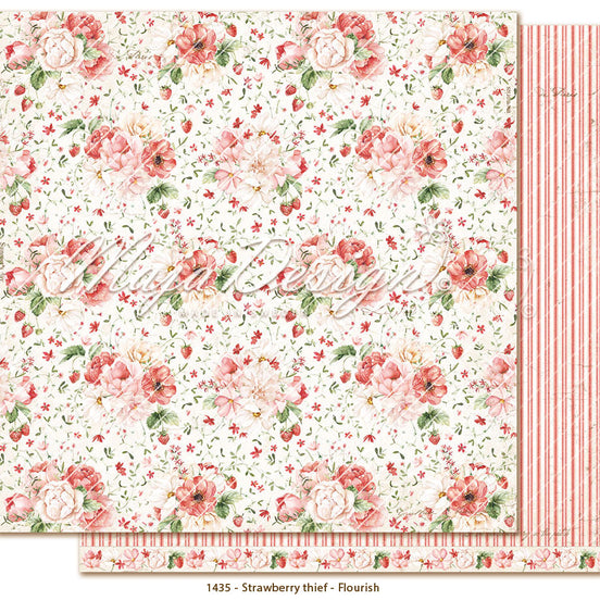 Foglio carta " Strawberry thief - Flourish" - 1435 - MAJA DESIGN