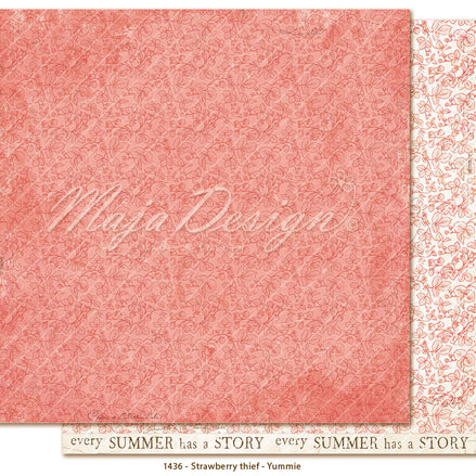 Foglio carta " Strawberry thief - Yummie" - 1436 - MAJA DESIGN