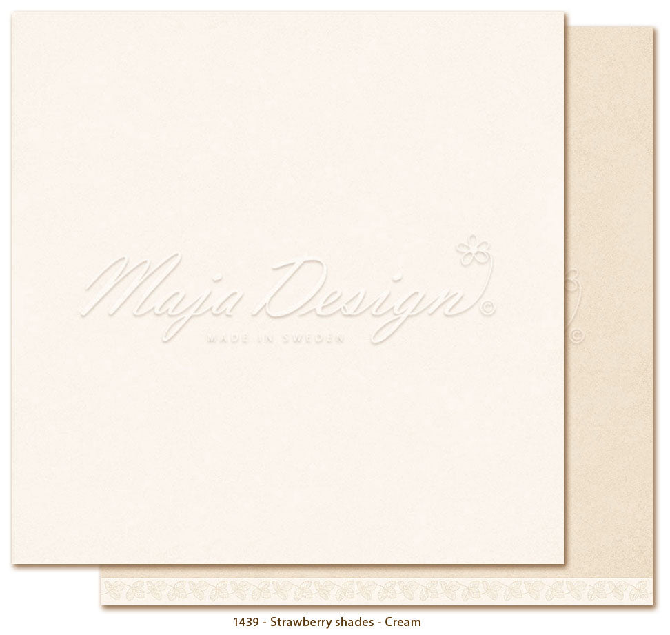 Foglio carta " Mono - Strawberry - Cream" - 1439 - MAJA DESIGN