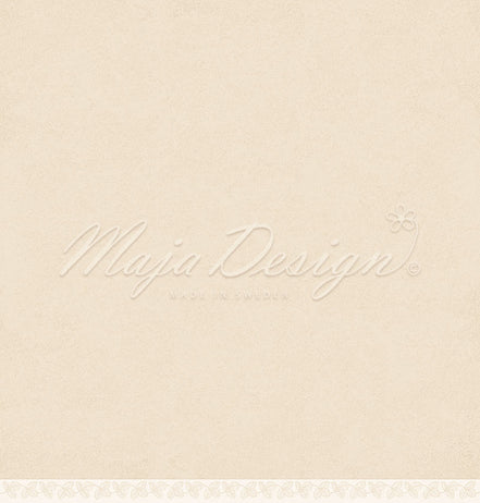 Paper Sheet "Mono - Strawberry - Cream" - 1439 - MAJA DESIGN