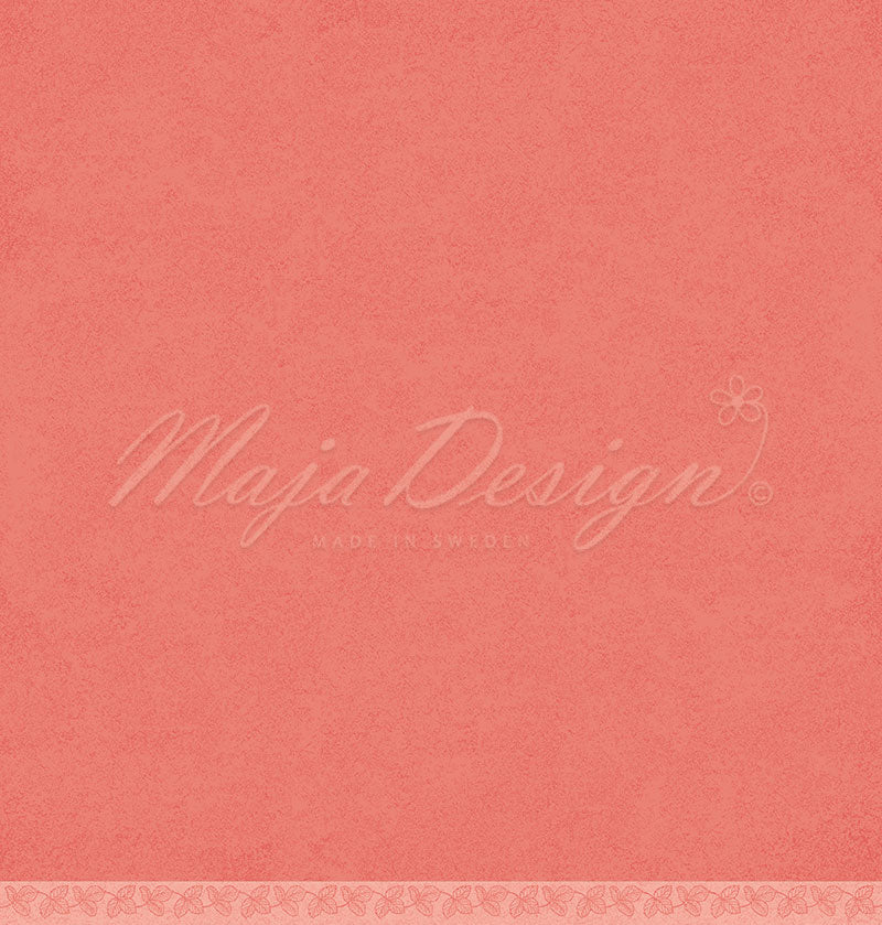 Foglio carta " Mono - Strawberry - Sunkist coral" - 1441 - MAJA DESIGN