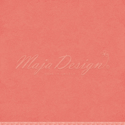 Paper sheet "Mono - Strawberry - Sunkist coral" - 1441 - MAJA DESIGN