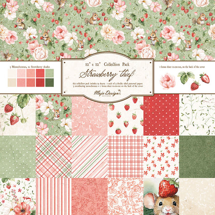 Set Carte "STRAWBERRY THIEF" - 12x12"  -1444- MAJA DESIGN