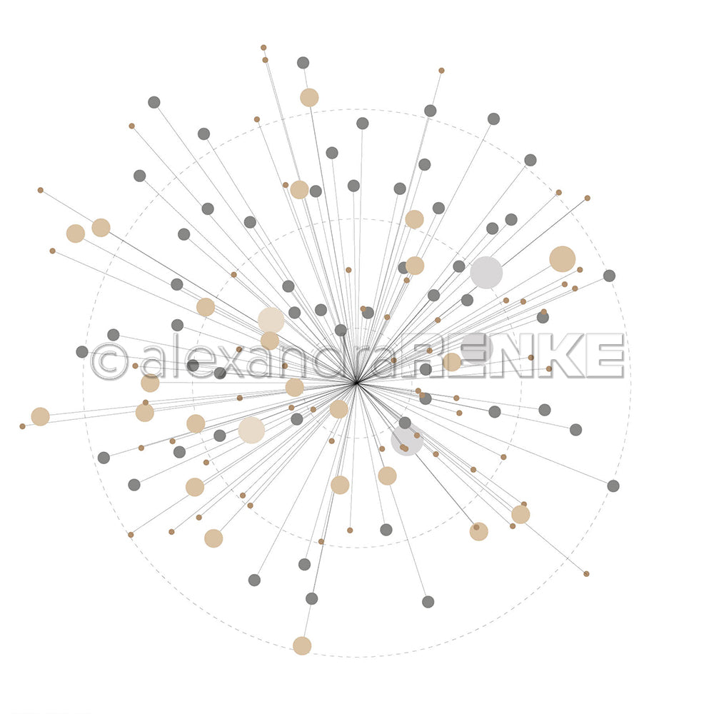 A. RENKE - Carta 'Rays and points'- 10.2556