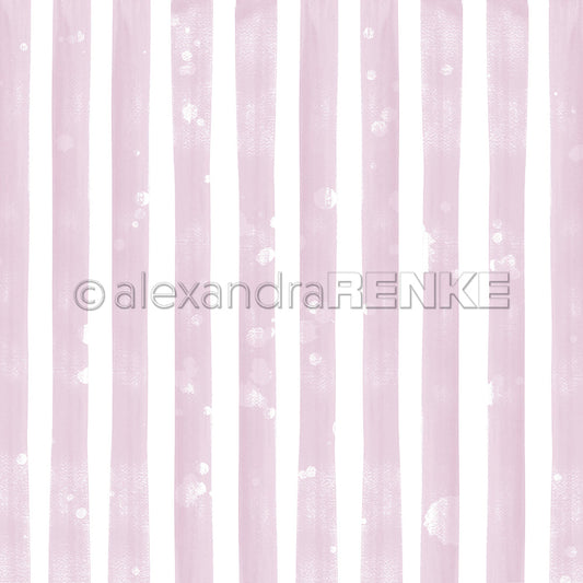 Design paper 'Wide stripes Vintage Lilac' - P-AR-10.2725- A.RENKE
