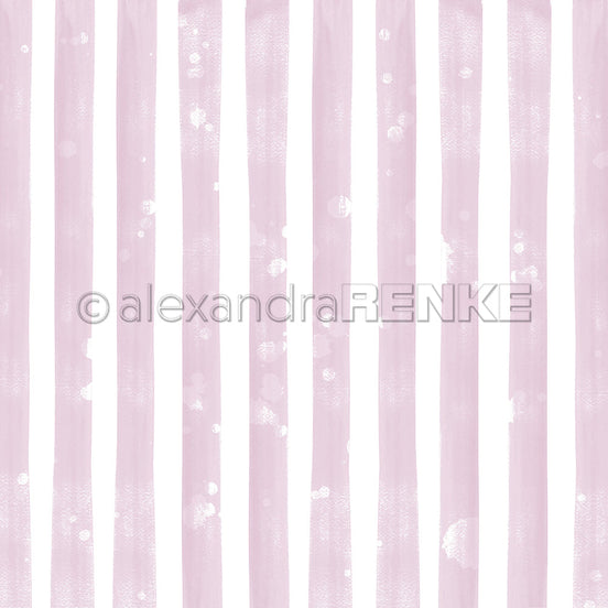Design paper 'Wide stripes Vintage Lilac' - P-AR-10.2725- A.RENKE