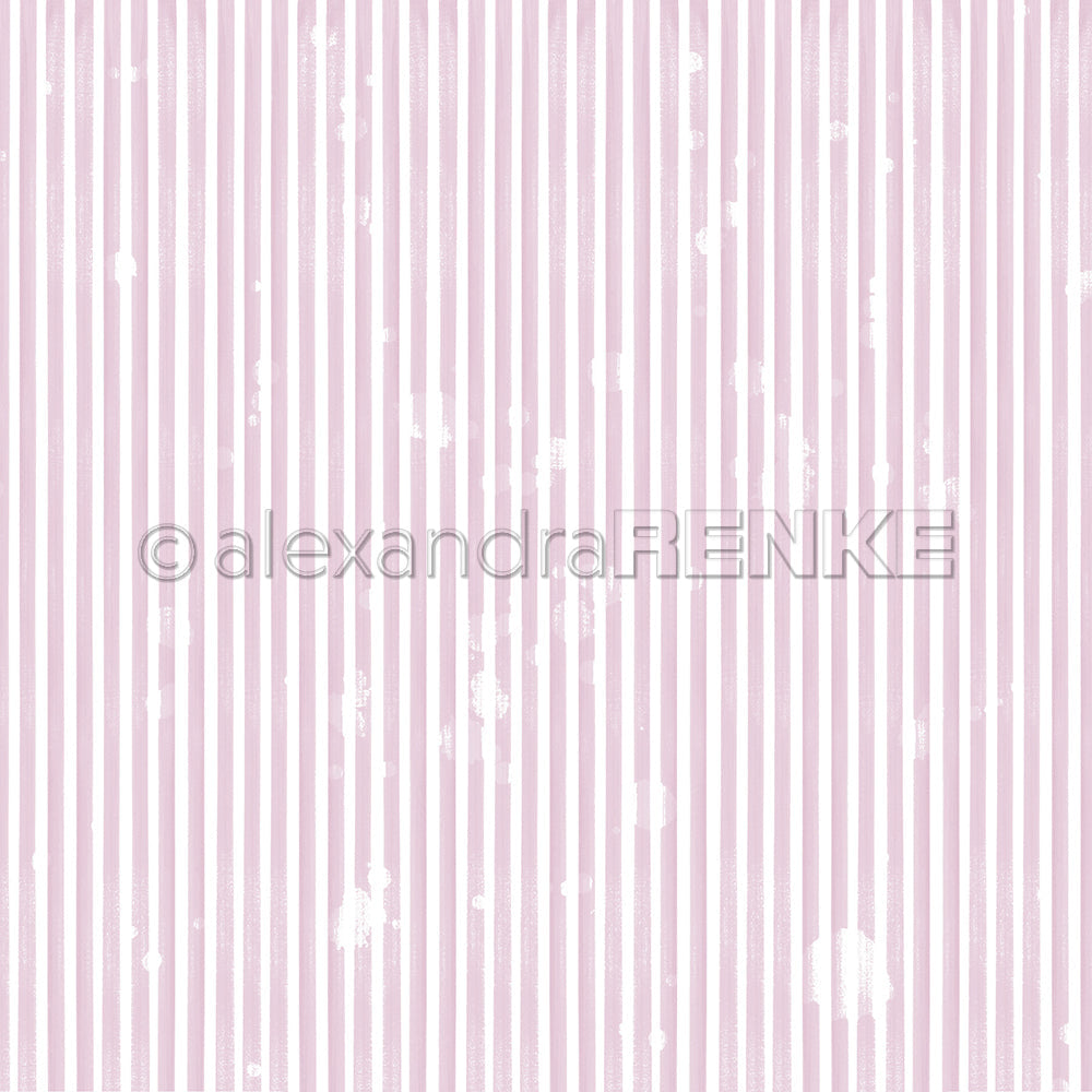 Design paper 'Narrow stripes Vintage Lilac' - P-AR-10.2726- A.RENKE