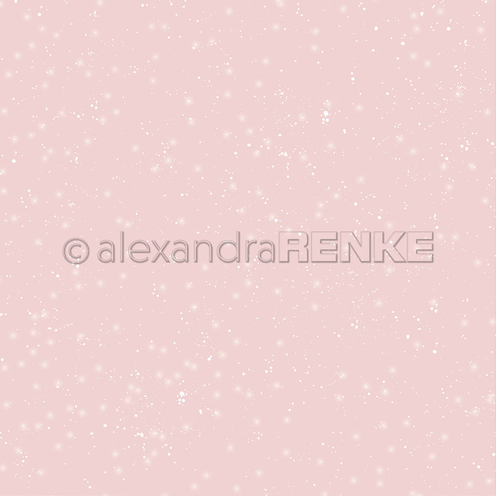 Design paper 'Antique Pink Starry Snow Sky Medium' - P-AR-10.2879 - A.RENKE