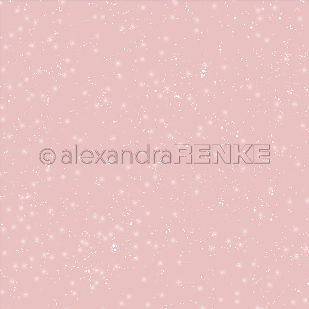 Design paper 'Antique Pink Starry Snow Sky Dark' - P-AR-10.2880 - A.RENKE