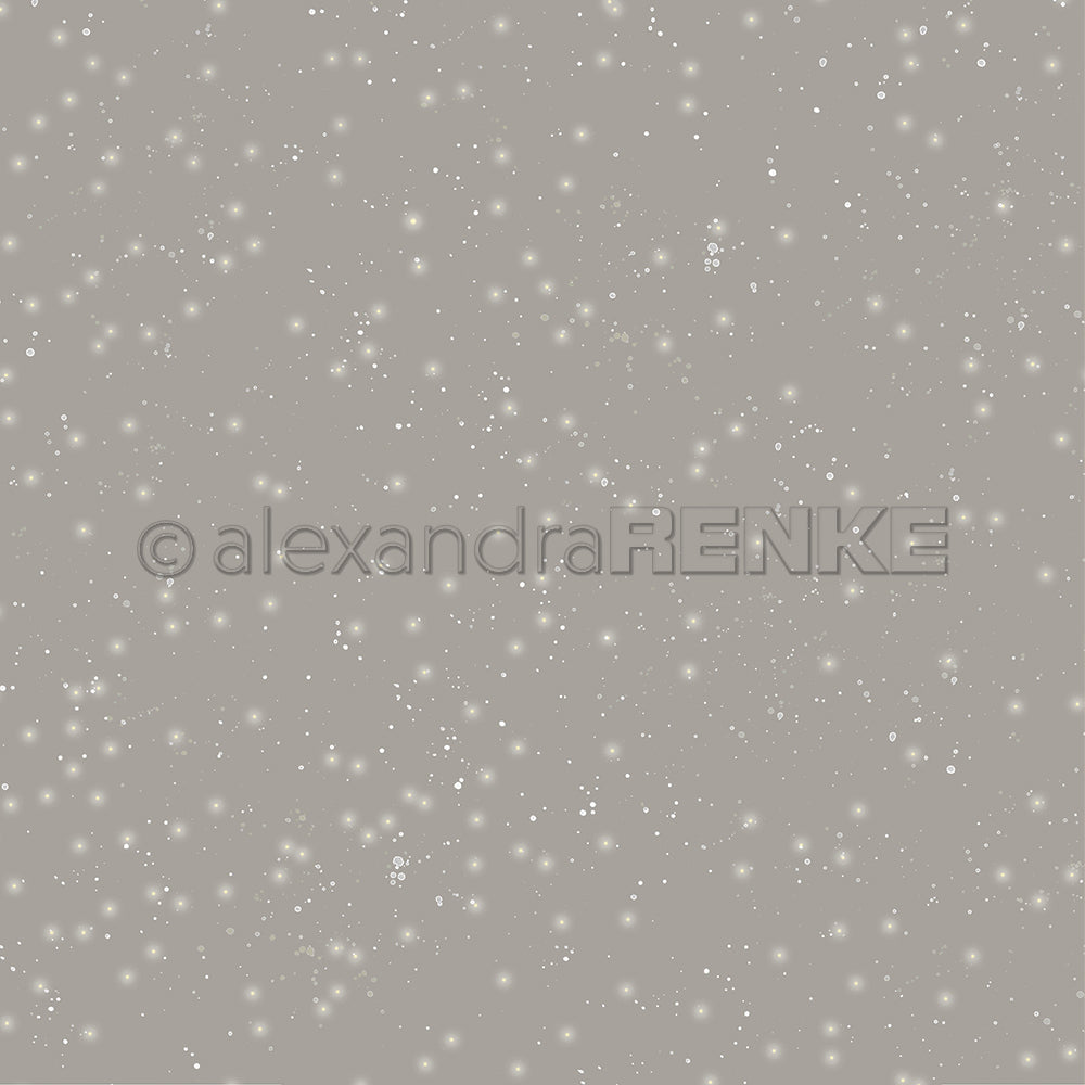 Design paper 'Grey Beige Starry Snow Sky Dark' - P-AR-10.2881 - A.RENKE