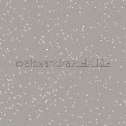 Design paper 'Grey Beige Starry Snow Sky Dark' - P-AR-10.2881 - A.RENKE