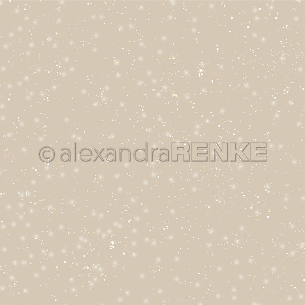 Design paper 'Brown Beige Starry Snow Sky Medium'- P-AR-10.2883 - A.RENKE