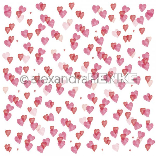 A. RENKE - Carta Hearts love  - Many middle hearts - 10.1759