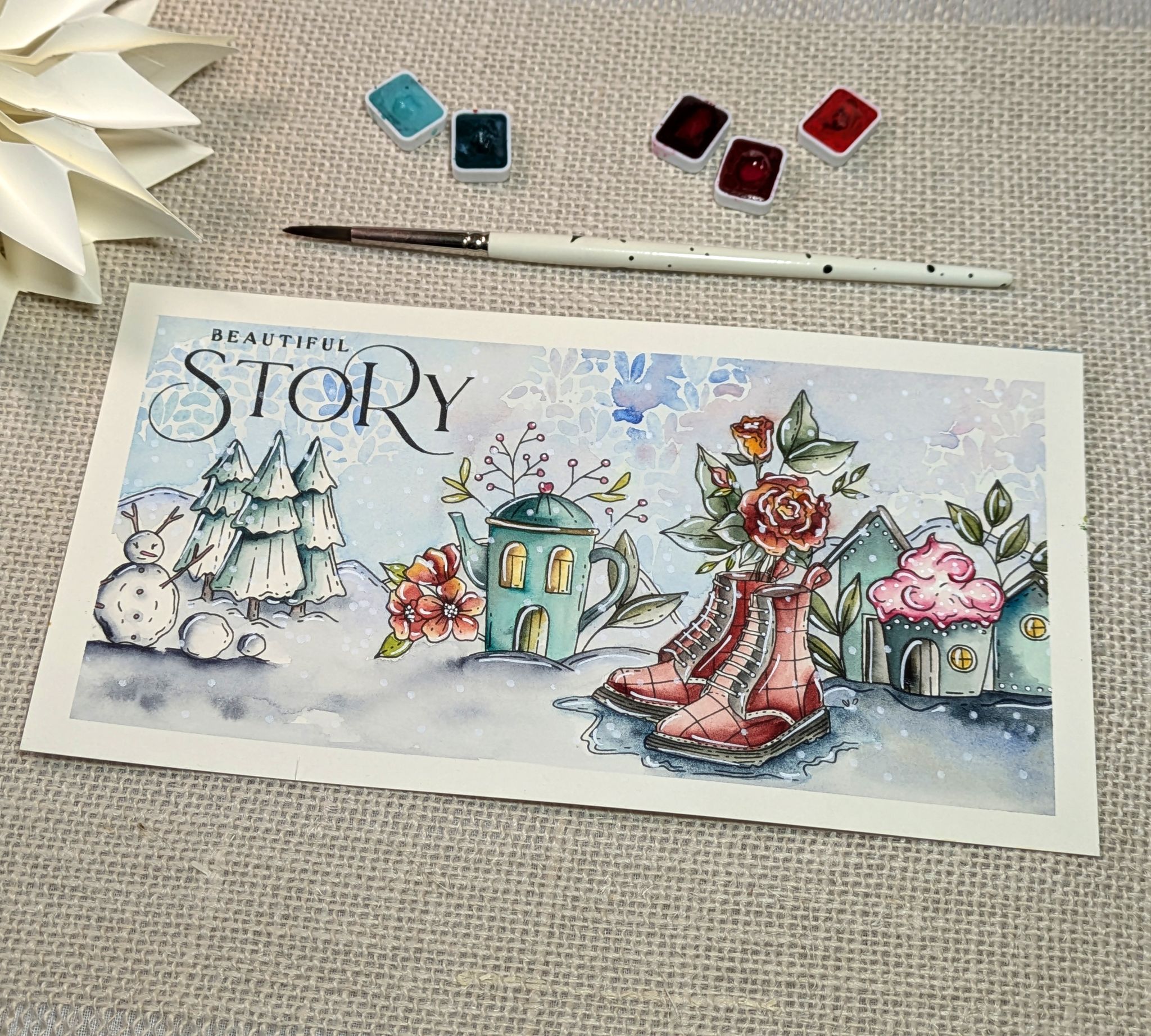 STAMP SET - DOC FLEURIE -AVE105- CHOU & FLOWERS