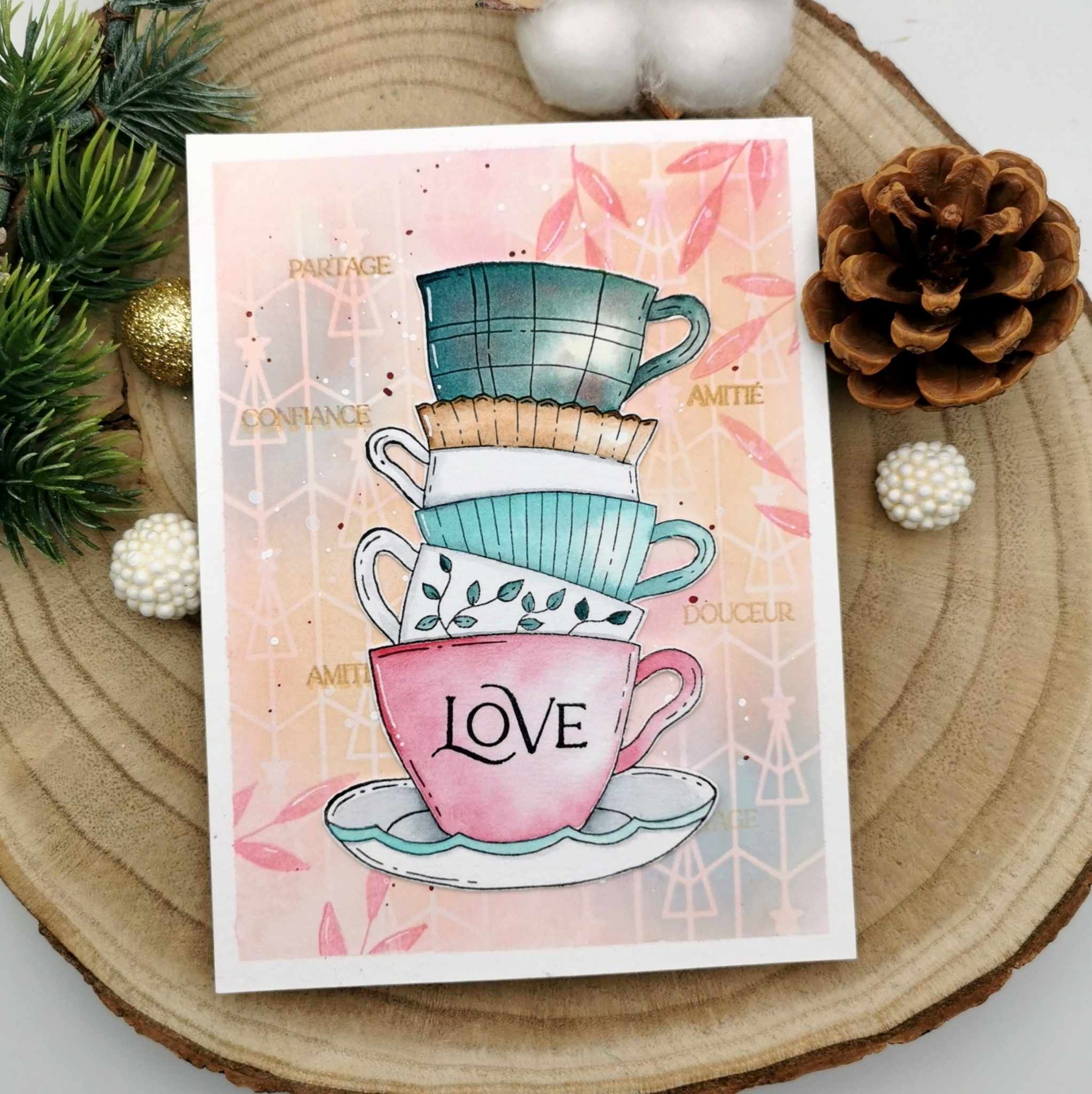 Stencil - SAPIN - AVE123 - CHOU & FLOWERS