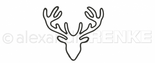 Fustella 'Deer Head Outline' D-AR-W0094- A.RENKE