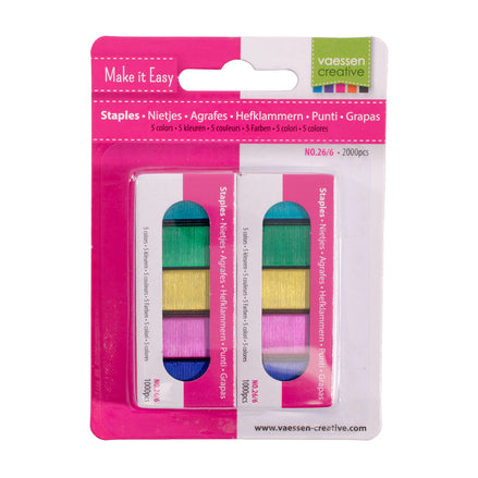 Staple Points 5 Colors - 2137-058 - Vaessen Creative 
