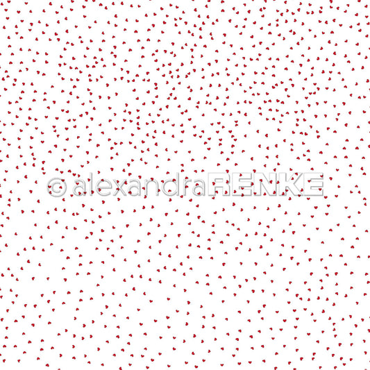 Design paper 'Flurry hearts premium red' - P-AR-10.3001 - A.RENKE