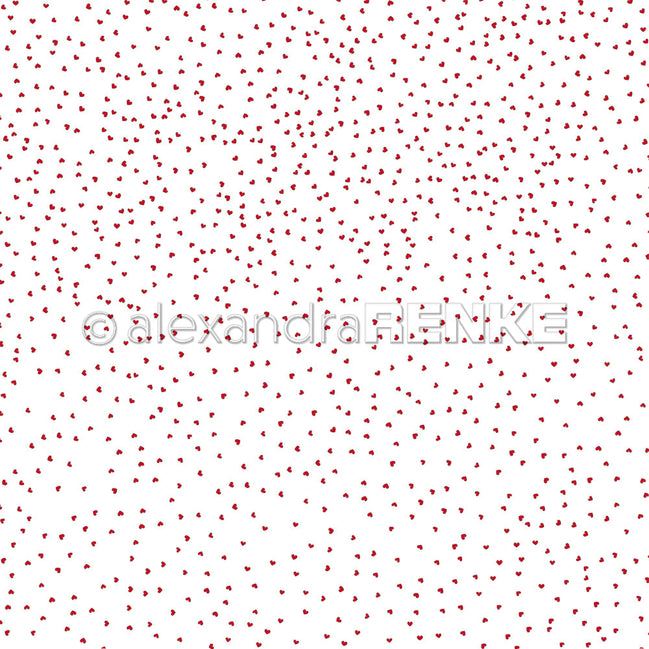 Design paper 'Flurry hearts premium red' - P-AR-10.3001 - A.RENKE